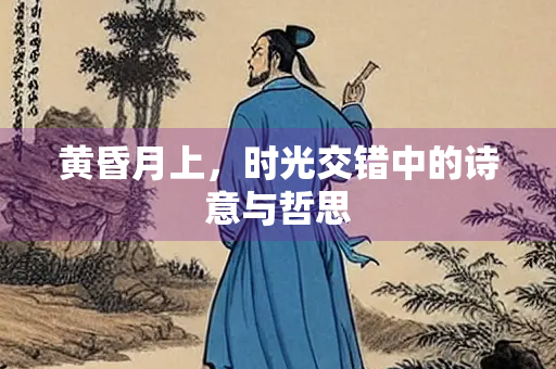 黄昏月上，时光交错中的诗意与哲思