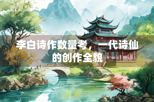 李白诗作数量考，一代诗仙的创作全貌