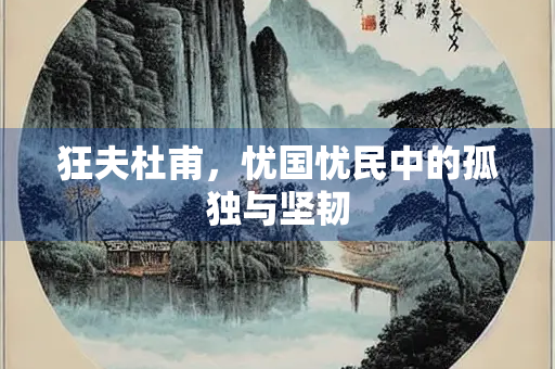 狂夫杜甫，忧国忧民中的孤独与坚韧
