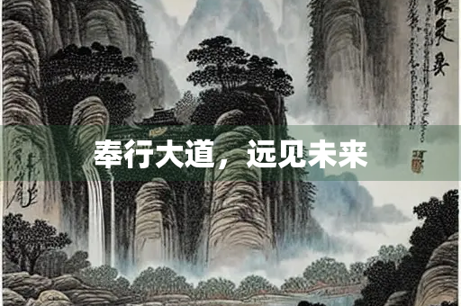 奉行大道，远见未来