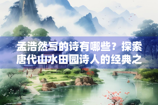 孟浩然写的诗有哪些？探索唐代山水田园诗人的经典之作