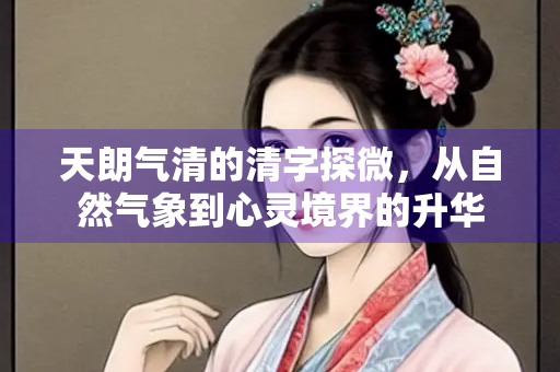 天朗气清的清字探微，从自然气象到心灵境界的升华