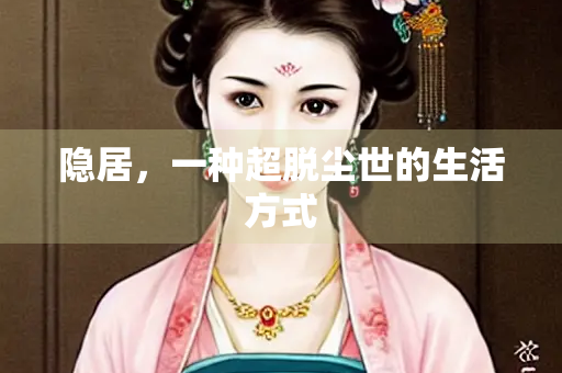 隐居，一种超脱尘世的生活方式