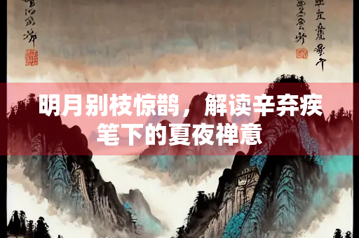 明月别枝惊鹊，解读辛弃疾笔下的夏夜禅意