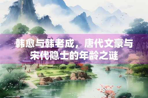 韩愈与韩老成，唐代文豪与宋代隐士的年龄之谜