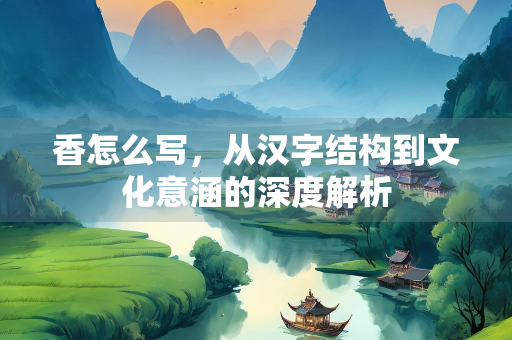 香怎么写，从汉字结构到文化意涵的深度解析