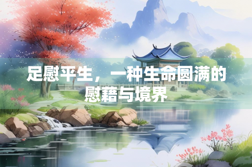 足慰平生，一种生命圆满的慰藉与境界