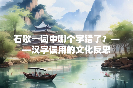 石歌一词中哪个字错了？——汉字误用的文化反思