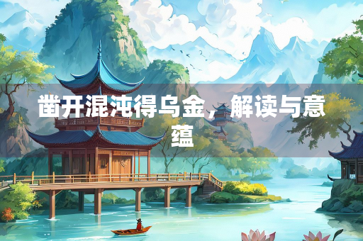 凿开混沌得乌金，解读与意蕴