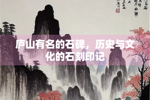 庐山有名的石碑，历史与文化的石刻印记