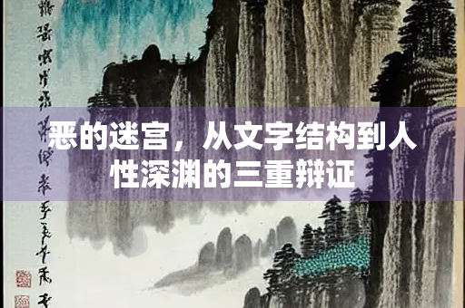 恶的迷宫，从文字结构到人性深渊的三重辩证