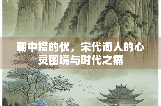 朝中措的忧，宋代词人的心灵困境与时代之痛