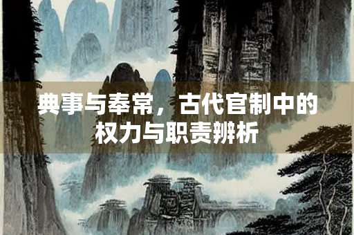 典事与奉常，古代官制中的权力与职责辨析