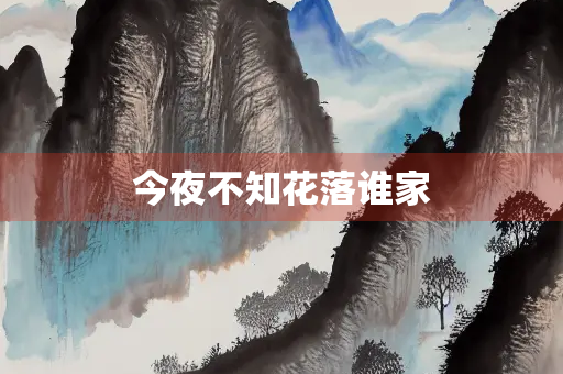 今夜不知花落谁家
