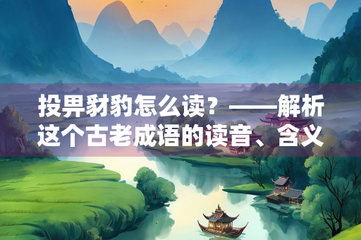 投畀豺豹怎么读？——解析这个古老成语的读音、含义与用法