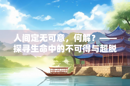 人间定无可意，何解？——探寻生命中的不可得与超脱之道