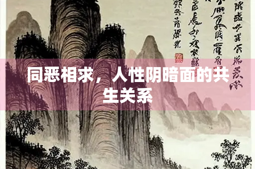 同恶相求，人性阴暗面的共生关系
