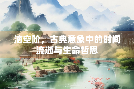 滴空阶，古典意象中的时间流逝与生命哲思