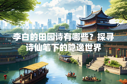 李白的田园诗有哪些？探寻诗仙笔下的隐逸世界