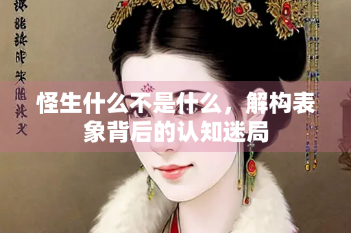 怪生什么不是什么，解构表象背后的认知迷局