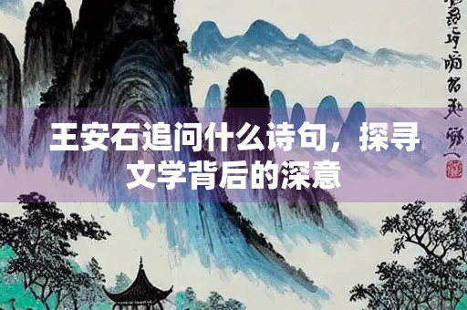 王安石追问什么诗句，探寻文学背后的深意