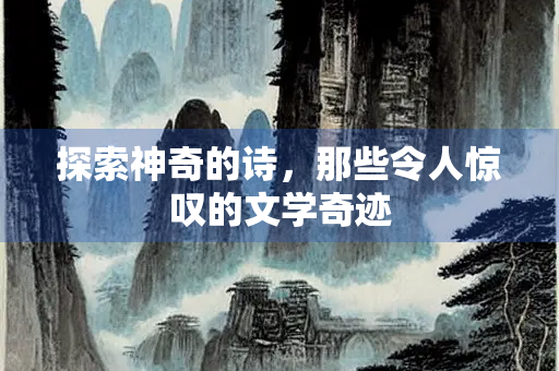 探索神奇的诗，那些令人惊叹的文学奇迹
