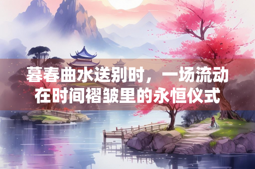 暮春曲水送别时，一场流动在时间褶皱里的永恒仪式
