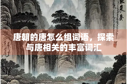 唐朝的唐怎么组词语，探索与唐相关的丰富词汇