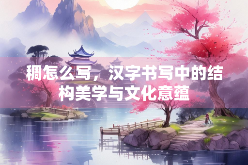 稠怎么写，汉字书写中的结构美学与文化意蕴