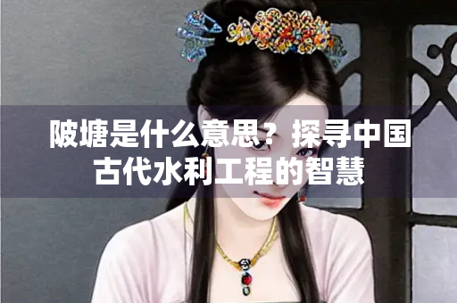 陂塘是什么意思？探寻中国古代水利工程的智慧