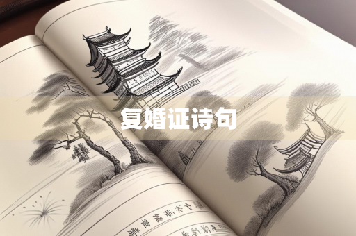 复婚证诗句