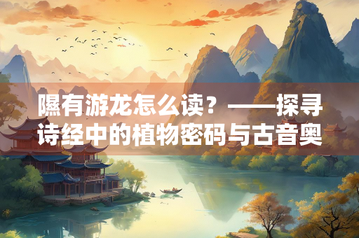 隰有游龙怎么读？——探寻诗经中的植物密码与古音奥秘