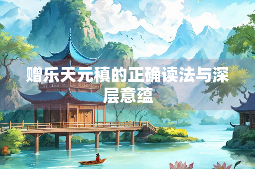 赠乐天元稹的正确读法与深层意蕴