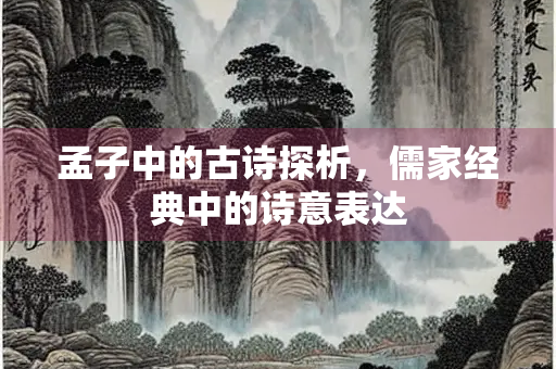 孟子中的古诗探析，儒家经典中的诗意表达