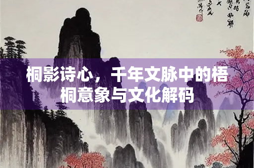 桐影诗心，千年文脉中的梧桐意象与文化解码