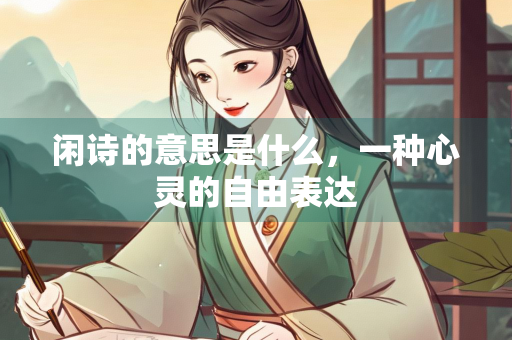闲诗的意思是什么，一种心灵的自由表达